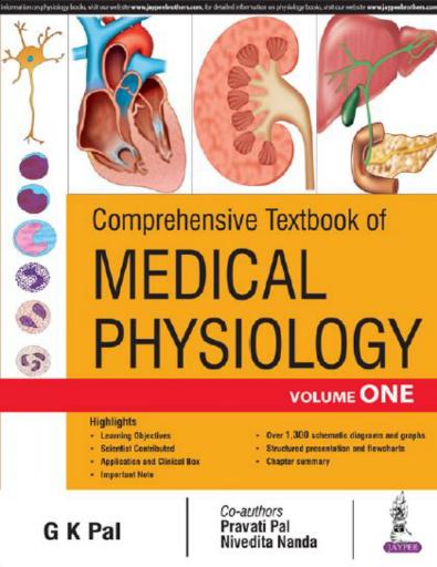 GK Pal Comprehensive Textbook of Medical Physiology – 2 Volume Set ...